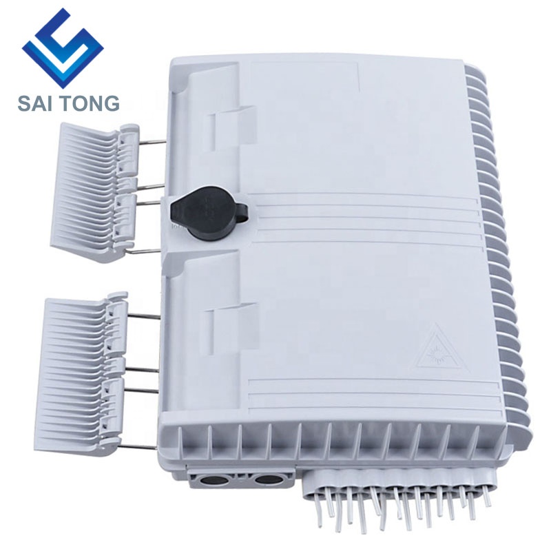 Cixi made16 cores termination box sc/upc FTTH 16 core distribution box Waterproof Rubber Cable Gland Gpon onu Fiber Junction Box