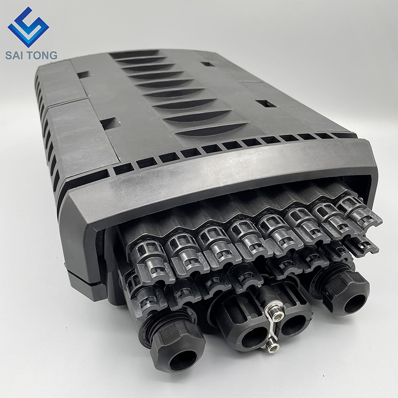 Outdoor 96 core Fiber Optic Splice Closure for Drop Cable and PLC Splitter, moderate price with 1:16 LGX PLC splitter