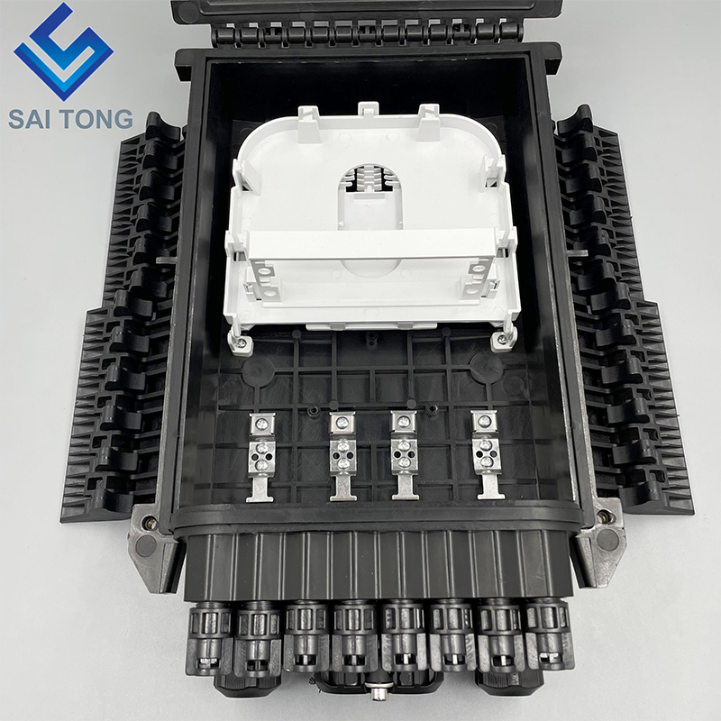 Outdoor 96 core Fiber Optic Splice Closure for Drop Cable and PLC Splitter, moderate price with 1:16 LGX PLC splitter