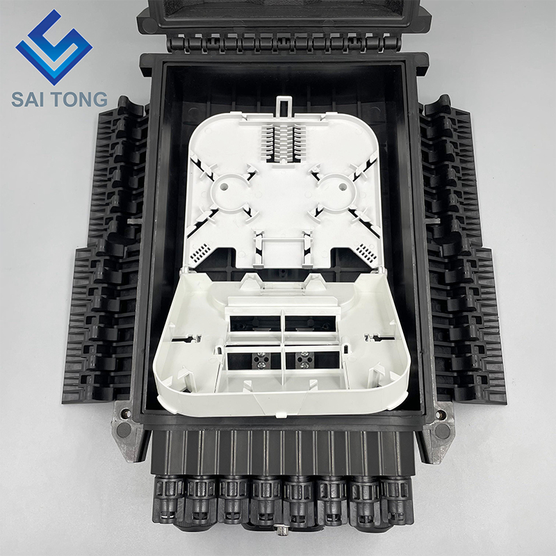 Saitong Fiber Optical 16 Core Splice Enclosure Splitter Box Caja Nap Box PLC Splitter Fiber Optic Distribution Box