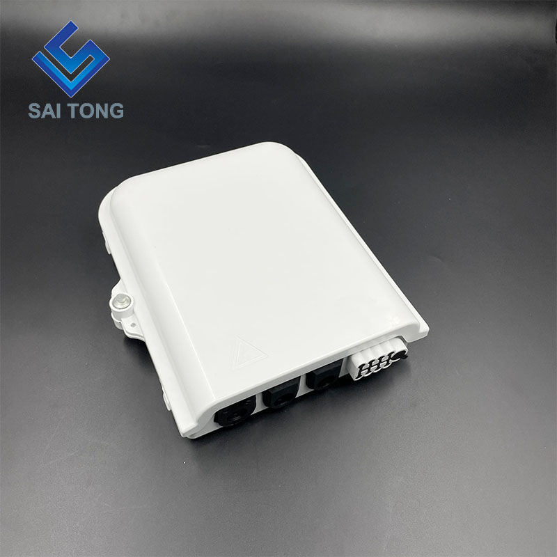 Outdoor IP65 Waterproof 8 Core Fiber Optic Distribution Box 3 in 4 out with good abs material