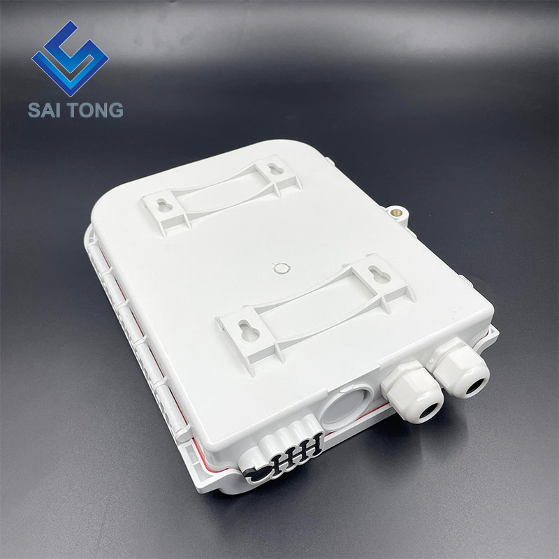 FTTH 8 Core Plastic Fiber Access Terminal Box Outdoor 8 Ports Waterproof Rubber Cable Gland Gpon onu Fiber Optic Box FDB/ATB