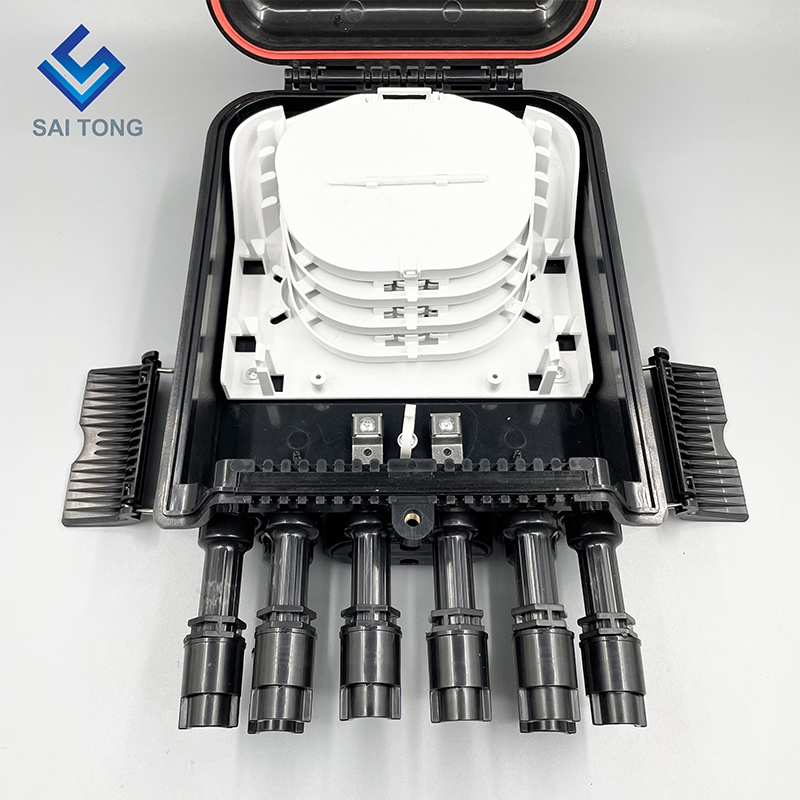 South America FTTH 2/8 Port Fibra Optica Cajas Terminal Waterproof Fiber IP68 Distribution Box New joint with flange huawei