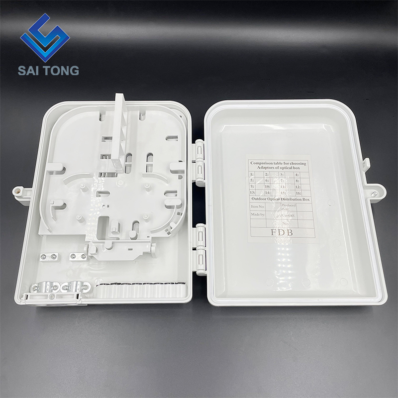 FDB fiber equipment terminal box 16 core indoor /outdoor ftth fiber optic distribution box with 16pcs SC adaptor made in china