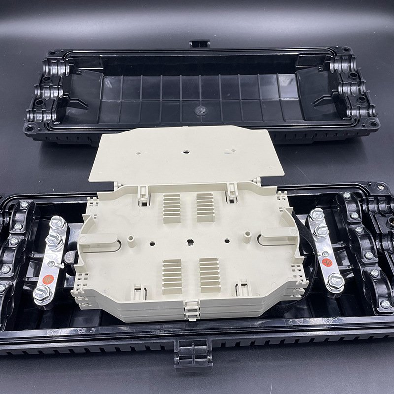 China Made 96 core fiber enclosure FTTH FTTB FTTX joint closure fiber optic 3 in 3 out good price fiber optic splice closure