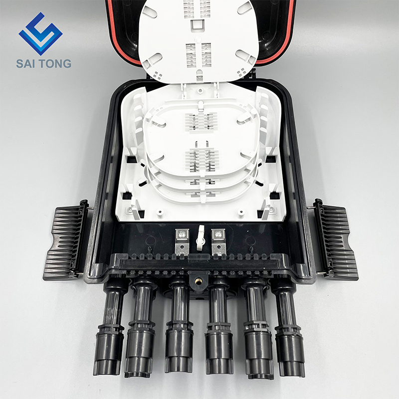 South America FTTH 2/8 Port Fibra Optica Cajas Terminal Waterproof Fiber IP68 Distribution Box New joint with flange huawei