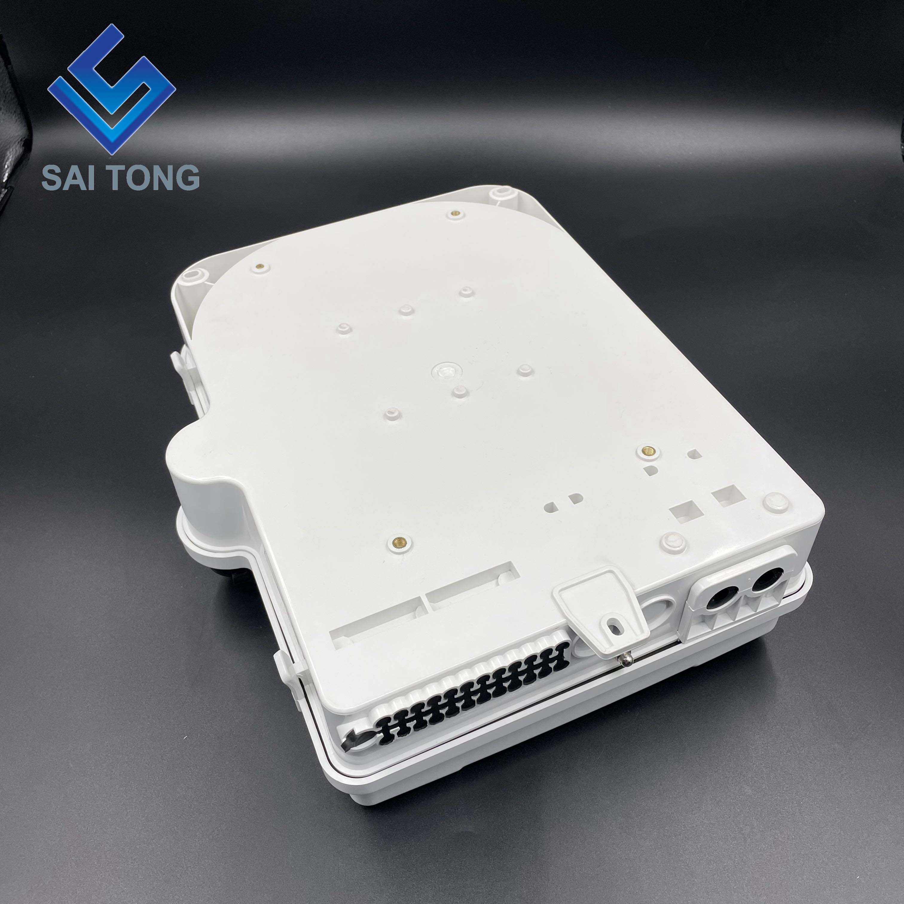 Saitong 24 Core optical fiber distribution box 4 in 24 out optical fiber protection box ABS material 24 cores fiber splice box