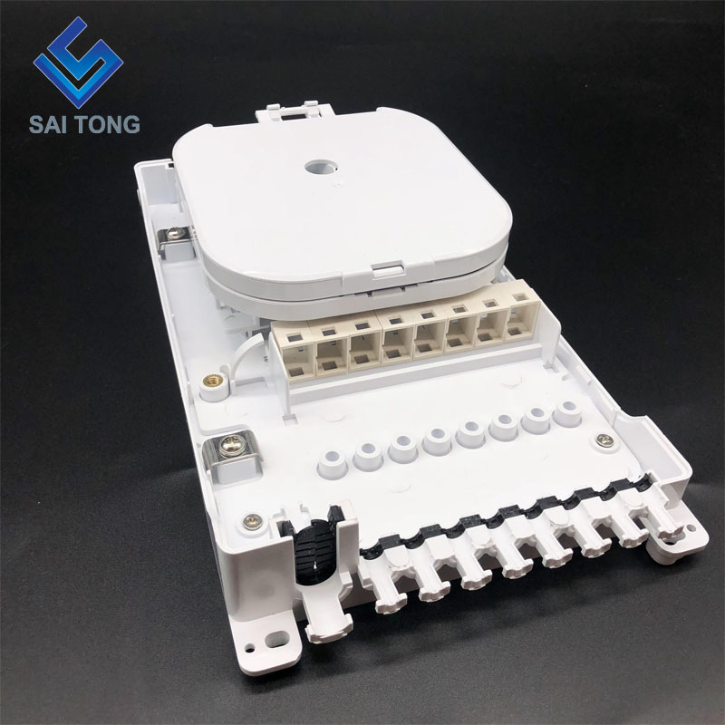 Saitong FTTH In Stock China Manufacturer 8 fiber Weatherproof Outdoor FTTH Distribution Fiber Optic Terminal Box HUAWEI Type