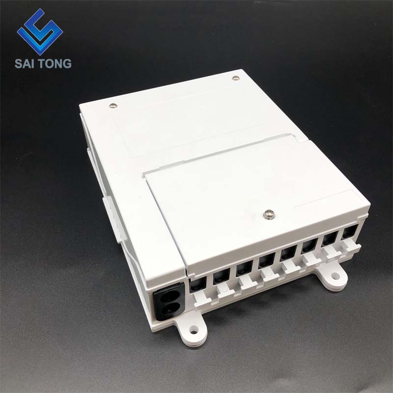 Cixi Saitong FTTH 8 Core fiber optic terminal box indoor and outdoor 8 ports Mini wall mounted New product with Ukrainian style