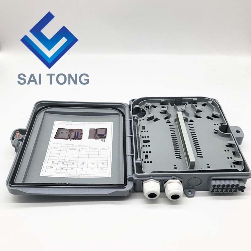 Supply Cheap Price FTTH Outdoor 12 Core IP65 Fiber optic Connector Box Waterproof Cable Gland Gpon Onu Fiber Optic Splice Box