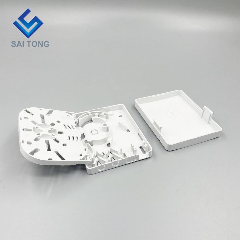 Ningbo Saitong Good Price Mini 2 Core FTTH Optical Fiber Termination Box Indoor Fiber Optic Terminal Distribution Box