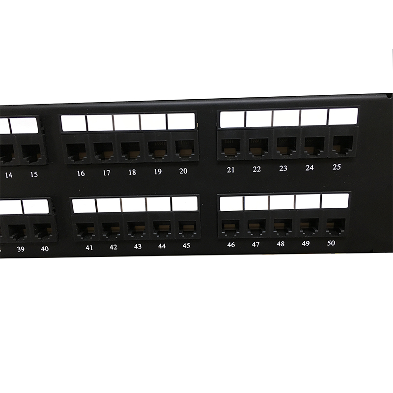 2U 19'' 50 Ports RJ11 Krone Jackets,Steel Bracket Cat3 Patch Panel Blank Unshielded utp Cat3 RJ11 Patch panel