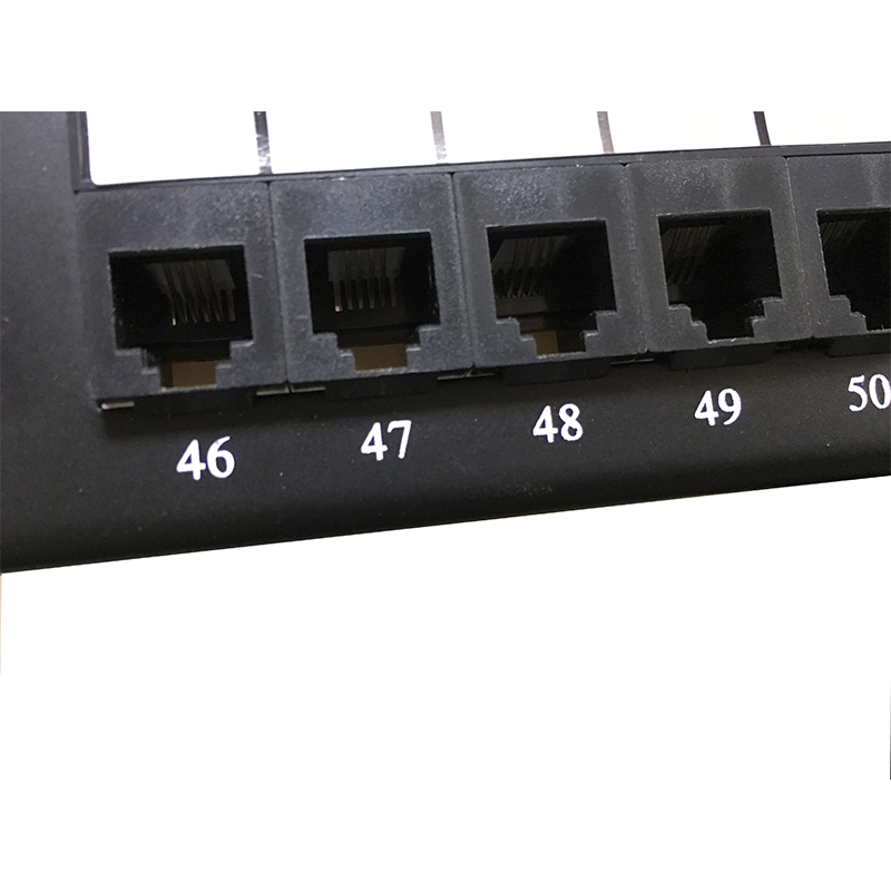 2U 19'' 50 Ports RJ11 Krone Jackets,Steel Bracket Cat3 Patch Panel Blank Unshielded utp Cat3 RJ11 Patch panel