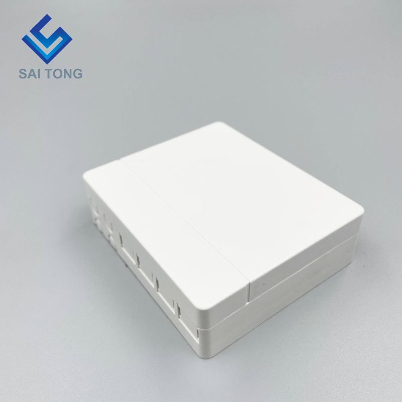 Manufacturing FTTH outdoor 4 core SC/APC Dust Shutter Adapter Splitter Terminal Box/Factory Price Fiber Optic Wall Socket