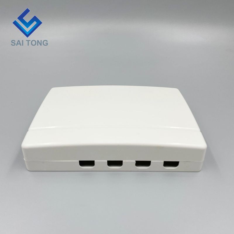 Supply Good Quality 4 Cores FTTH Fiber Optic mini Termination box/4 ports Desktop Small ftth Box/Mini Fiber Optic Equipment