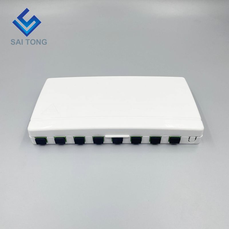 Supply 8 core fiber optic distribution box 8 ports small termination box FTTH fiber optic terminal box with SC LC adapter