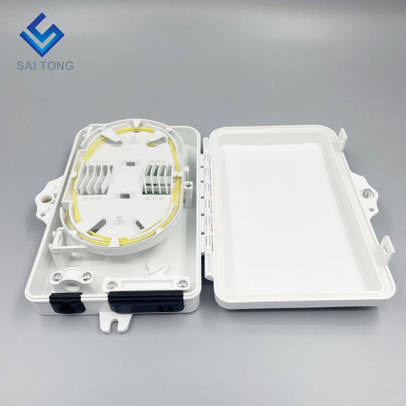 IP65 Supply 1/2 port mini FTTH optic fiber box outdoor plastic 2 core fiber terminal box with SC LC adapter