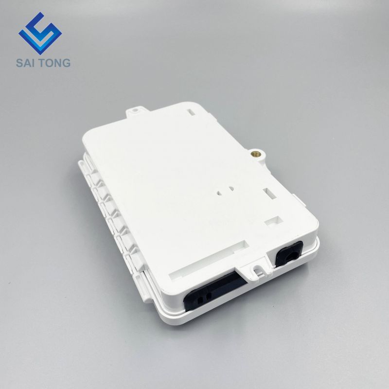 IP65 Supply 1/2 port mini FTTH optic fiber box outdoor plastic 2 core fiber terminal box with SC LC adapter