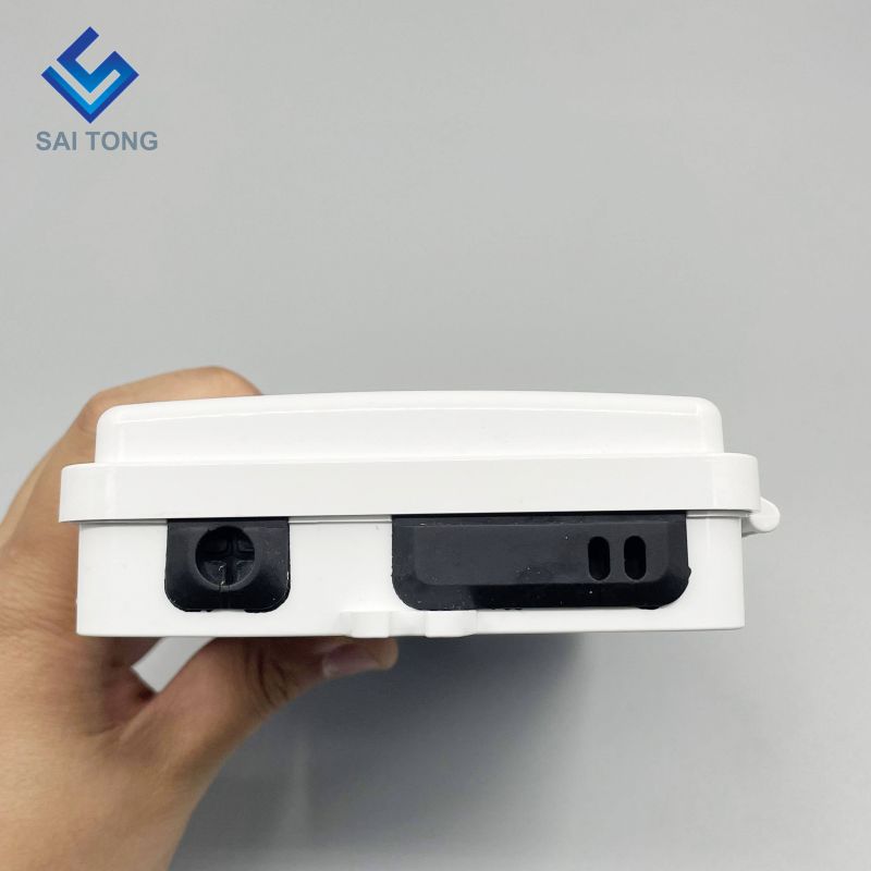 IP65 Supply 1/2 port mini FTTH optic fiber box outdoor plastic 2 core fiber terminal box with SC LC adapter