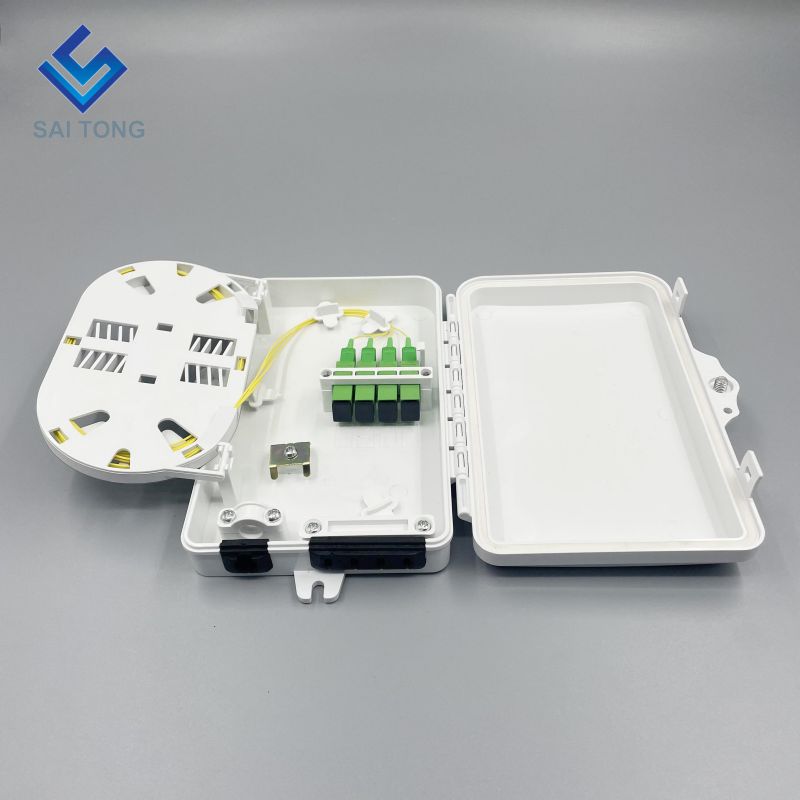 IP65 Supply 1 inlet 4 outlet ST-F311 FTTH Mini 6 cores Optical Fiber Distribution Frame Termination FDB Box outdoor