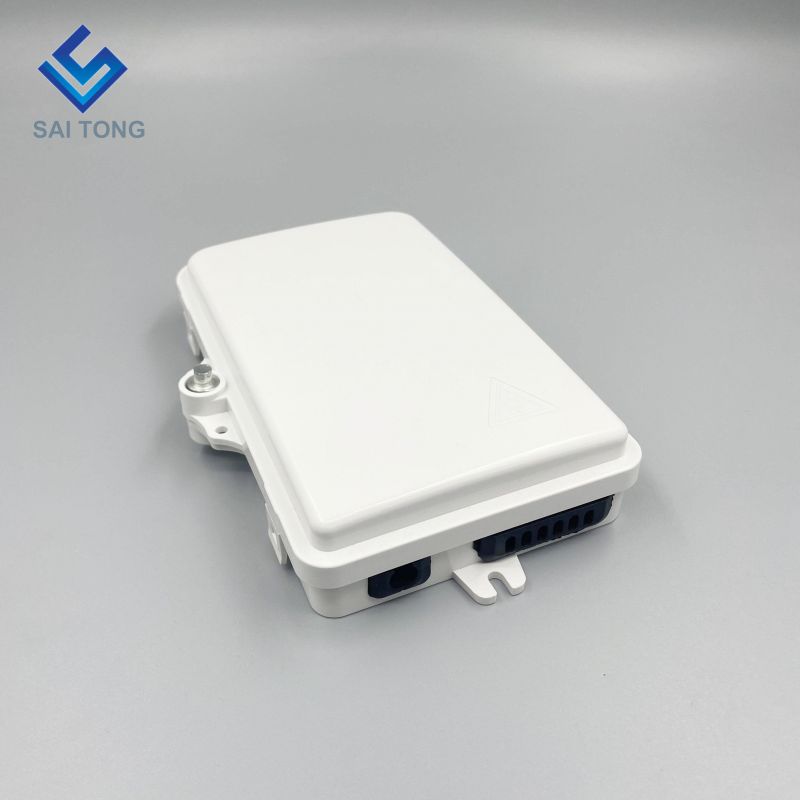 Saitong 1/6 Ports FTTH FTTX 6 core fiber optic distribution box PLC support box ABS optic box