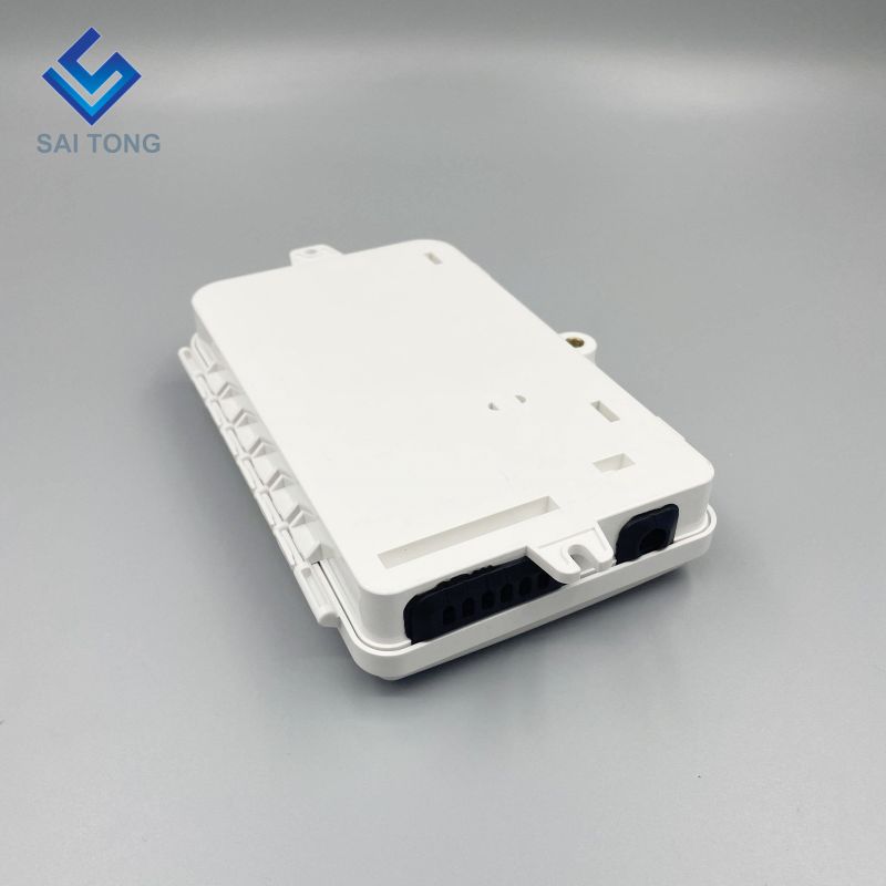 Saitong 1/6 Ports FTTH FTTX 6 core fiber optic distribution box PLC support box ABS optic box