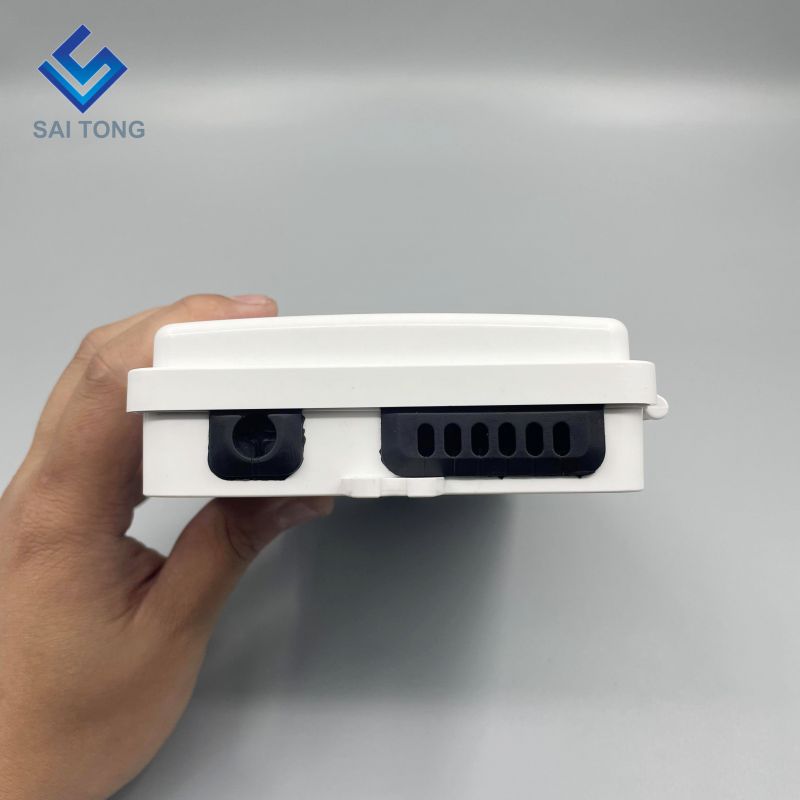 Saitong 1/6 Ports FTTH FTTX 6 core fiber optic distribution box PLC support box ABS optic box