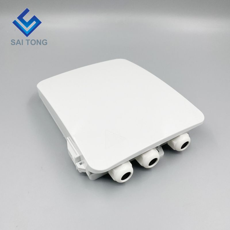 Cixi Saitong FTTH 8 Core fiber optic terminal box indoor 8 ports fiber Box wall mounted 1 in/3 out FDB New product