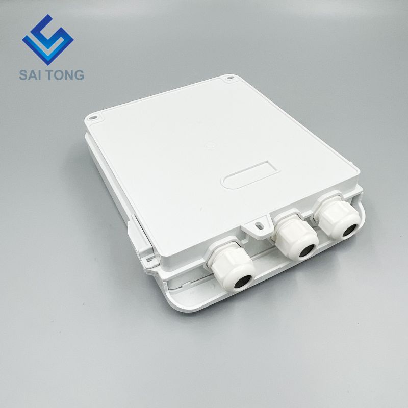 Cixi Saitong FTTH 8 Core fiber optic terminal box indoor 8 ports fiber Box wall mounted 1 in/3 out FDB New product