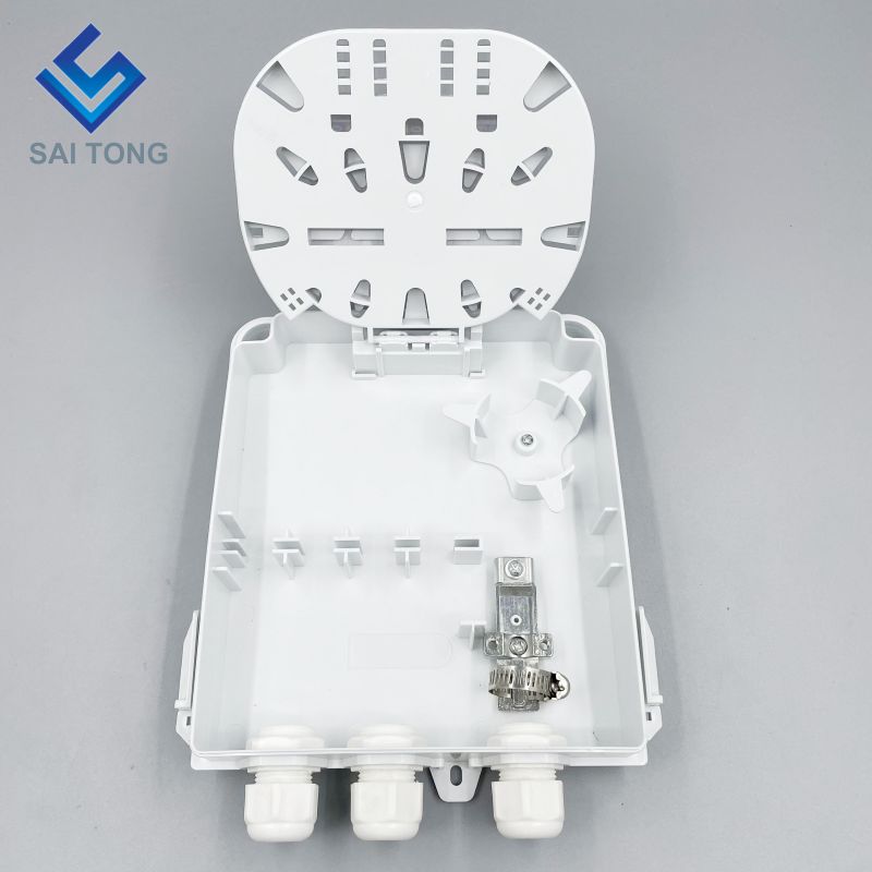 Cixi Saitong FTTH 8 Core fiber optic terminal box indoor 8 ports fiber Box wall mounted 1 in/3 out FDB New product