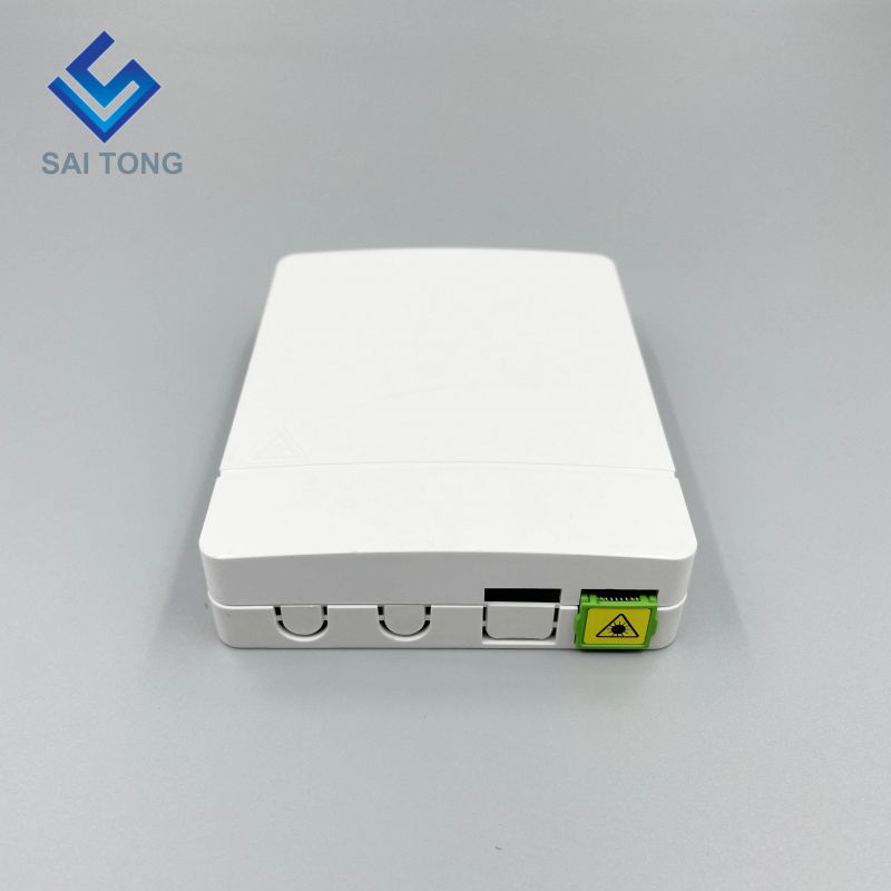 2 ports cores wall mounted Socket Panel Box 2 port Mini FTTH faceplate panel fiber optic terminal box for Earless adapter