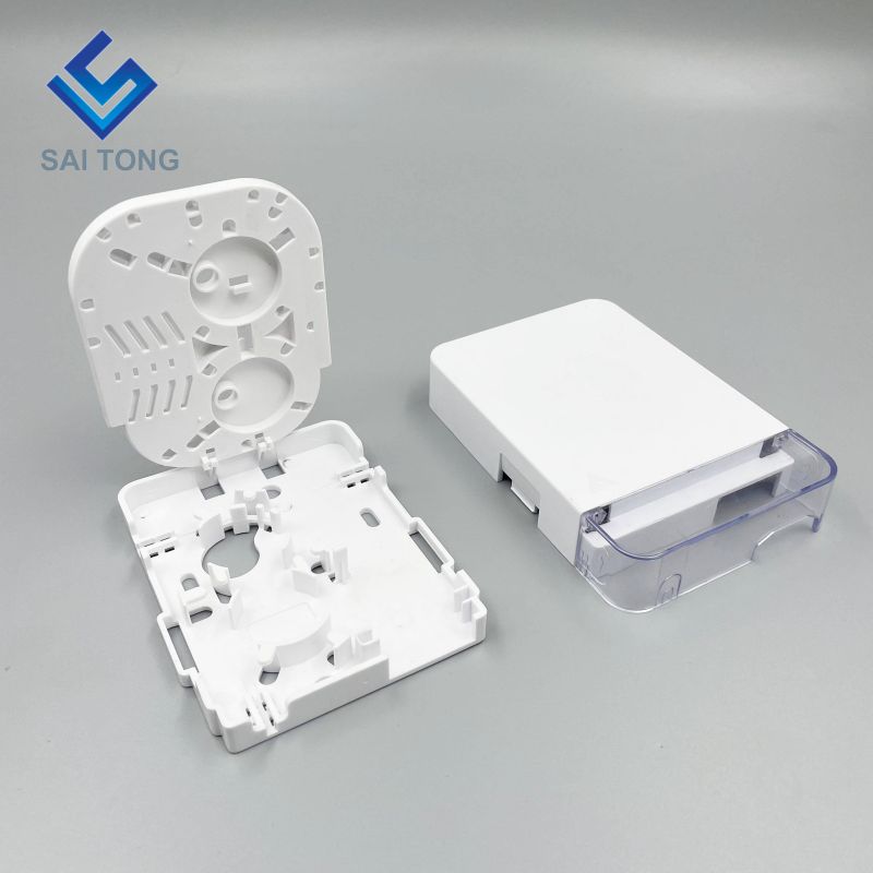 Hot Sell 2 Core duplex FTTH Fiber Optic Junction Box Fiber Optic Terminal Box Indoor Outdoor 1 Ports Optical Fiber Terminal Box