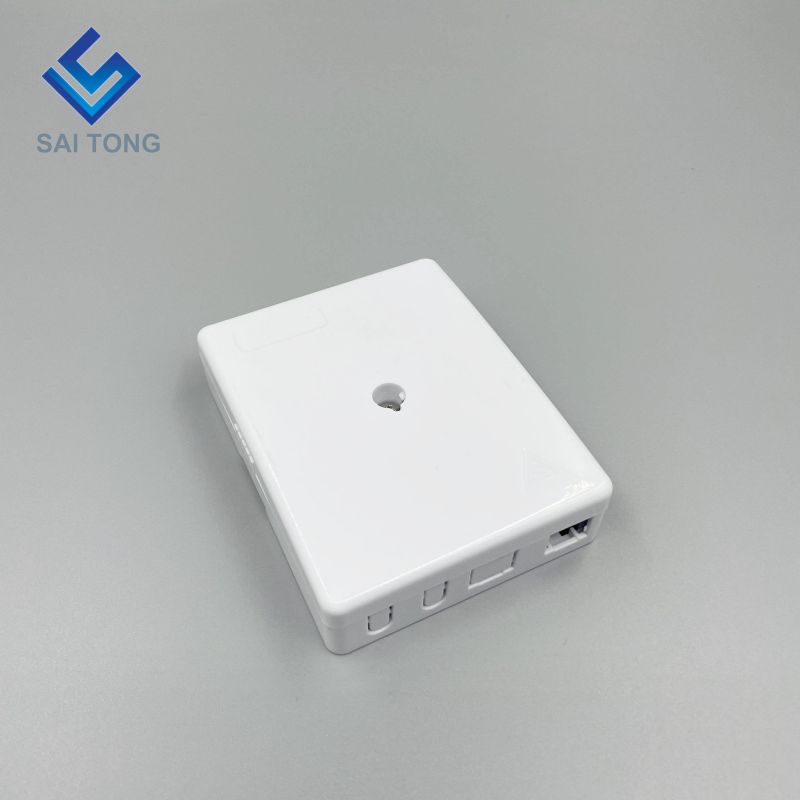 2 Core Waterproof FTTH Dustproof Fiber Optic Termination Box/2 Port SC Fiber Optic Wall Socket/Desktop Small FTTH Box