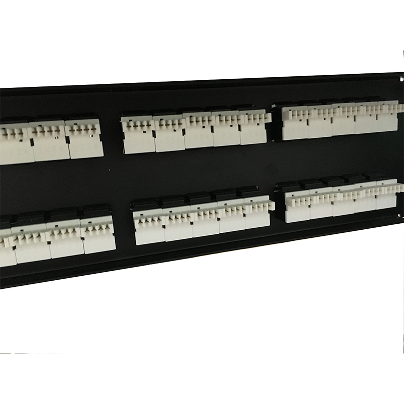 2U 19'' 50 Ports RJ11 Krone Jackets,Steel Bracket Cat3 Patch Panel Blank Unshielded utp Cat3 RJ11 Patch panel