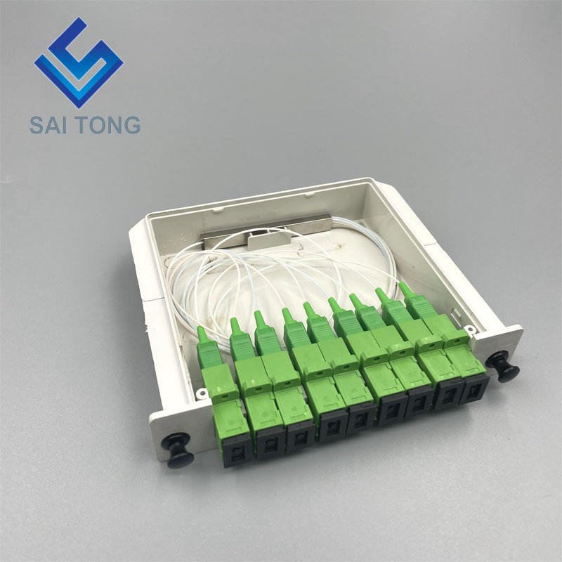 SC/APC 1 x 8 Fiber Optic PLC Splitter Mini tube Type Splitter Plc Splitter waterproof SC UPC LGX box cassette type