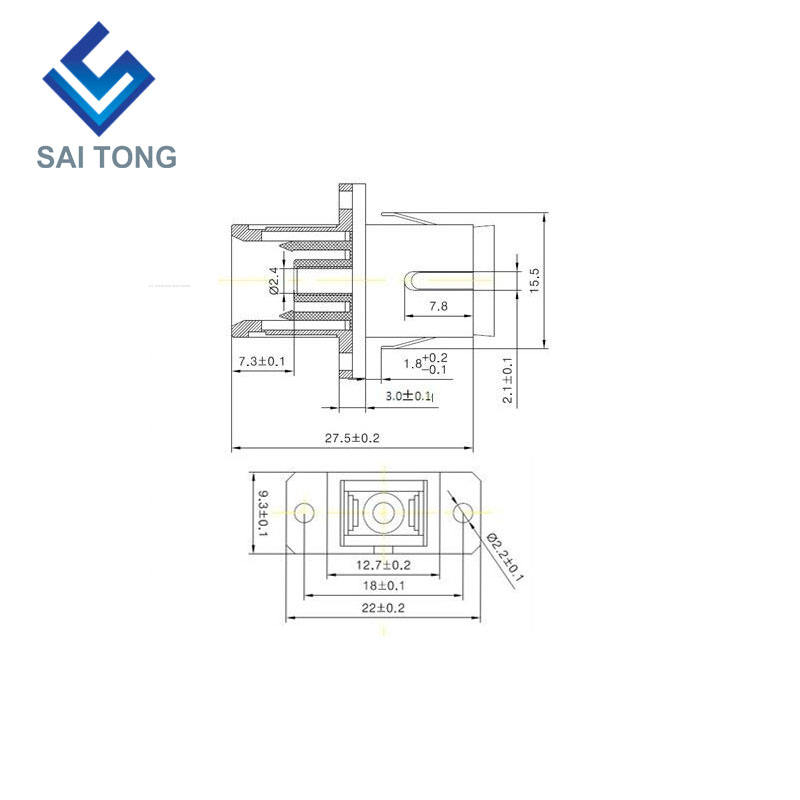 SC-SC PC UPC SM Simplex Fiber Optic Connector Cheap price SC/UPC Fiber Adapter for Fiber Testing