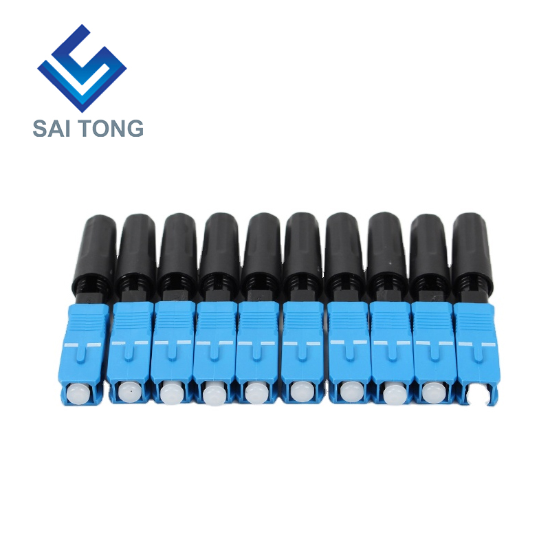 Saitong Supply Communication equipment quick connector sc/upc ftth Fiber Optic Fast Connector