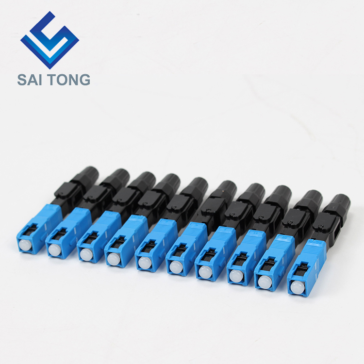 Saitong Supply Communication equipment quick connector sc/upc ftth Fiber Optic Fast Connector Fiber Connector