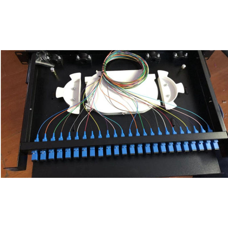 2022 ODF sliding SC/UPC/APC 24 port lc 48 cores fiber optic patch panel odf FTTH SC/FC/ST/LC rack mount Termination Box