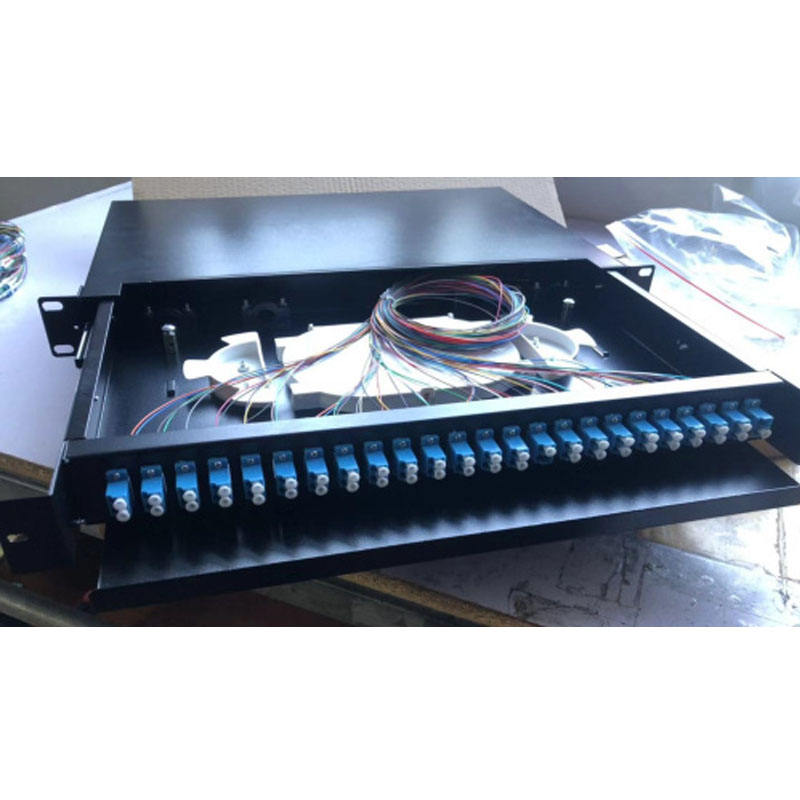 2022 ODF sliding SC/UPC/APC 24 port lc 48 cores fiber optic patch panel odf FTTH SC/FC/ST/LC rack mount Termination Box