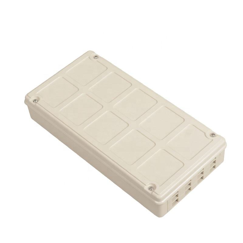 Plastic terminal box 12 core wall mount or rack mount available Indoor and Outdoor FTTH Fiber Faceplate Optic Patch Panel