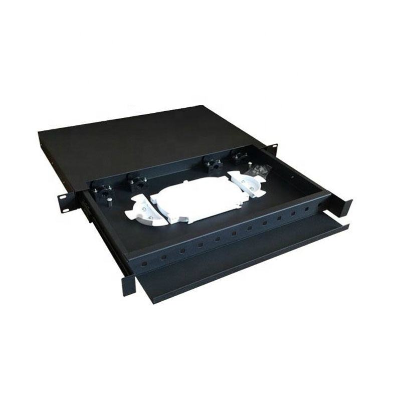 19 inch ODF sliding SC/UPC/APC 12 port lc 24 cores fiber optic patch panel odf FTTH SC/FC/ST/LC rack mount Termination Box