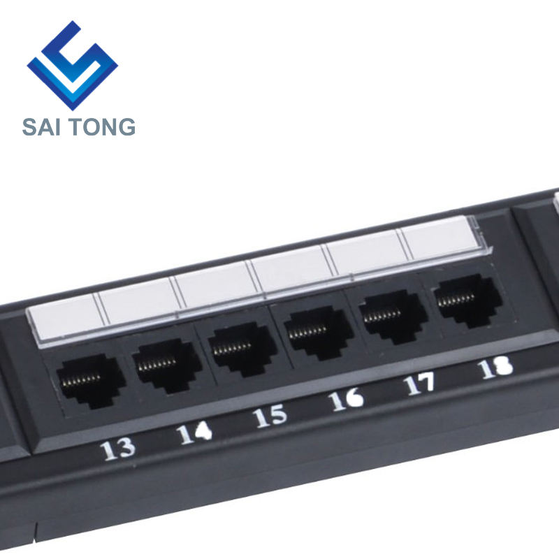 1U 19'' 24 Ports RJ45 Krone Jackets,Steel Bracket Cat5e Patch Panel Blank Unshielded utp Cat5e CAT5 CAT6 RJ45 Patch panel