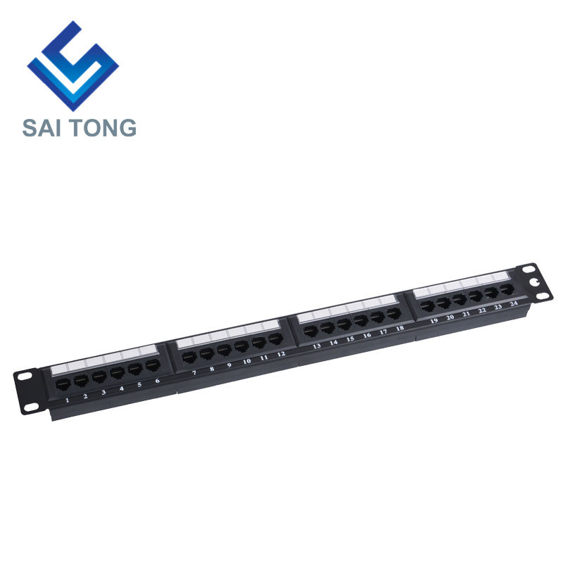 1U 19'' 24 Ports RJ45 Krone Jackets,Steel Bracket Cat5e Patch Panel Blank Unshielded utp Cat5e CAT5 CAT6 RJ45 Patch panel