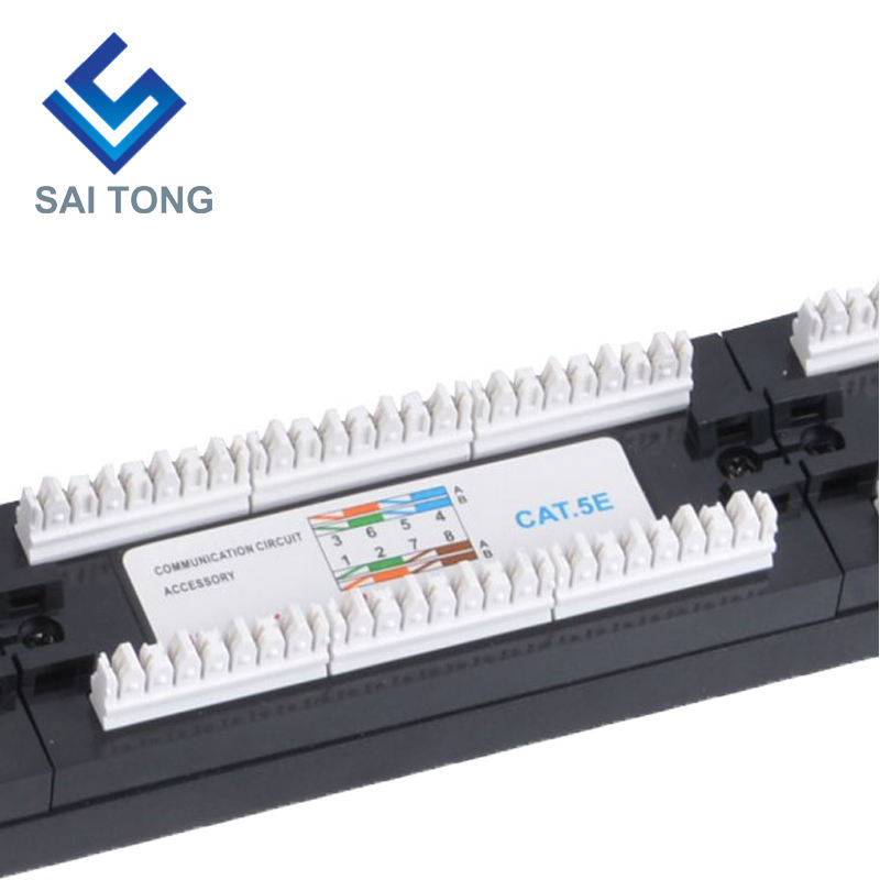 1U 19'' 24 Ports RJ45 Krone Jackets,Steel Bracket Cat5e Patch Panel Blank Unshielded utp Cat5e CAT5 CAT6 RJ45 Patch panel