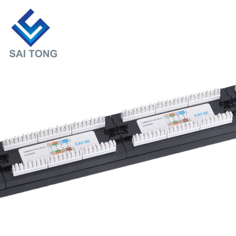 1U 19'' 24 Ports RJ45 Krone Jackets,Steel Bracket Cat5e Patch Panel Blank Unshielded utp Cat5e CAT5 CAT6 RJ45 Patch panel