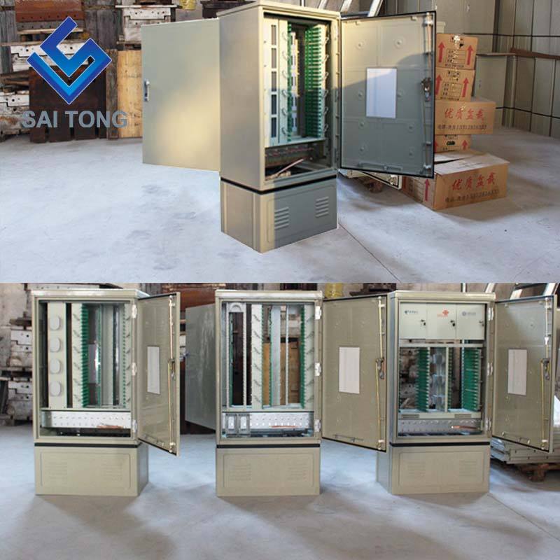 SaiTong FTTH 576 Core optic distribution cabinets outdoor waterproof IP55 576 core fiber optic cabinet ODF ODB