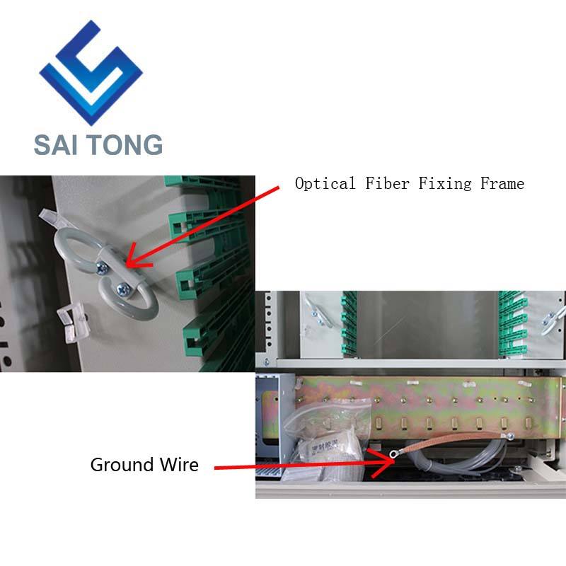 SaiTong Standard or Customized FTTH 576 Core fiber optical SMC cabinet outdoor waterproof IP55 SMC fiber cabinet Support