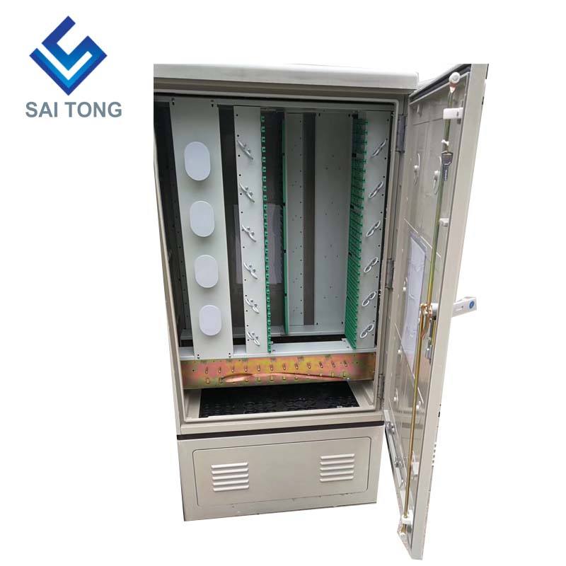 Saitong FTTH 288 core fiber optic cabinets SMC optic fiber distribution cross connection cabinet fiber ftth distribution cabinet