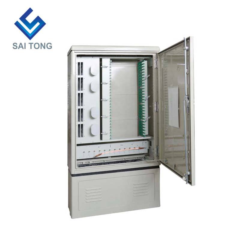 2022 China SaiTong FTTH optic distribution cabinets outdoor waterproof IP55 288 core fiber optic cabinet ODF ODB